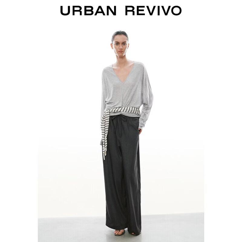 UR2026 Women s Loose Fit Drawstring Wide-Leg Pants