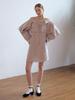 FABRICSEOUL Sweet Slip Frill Mini Dress_Beige Check