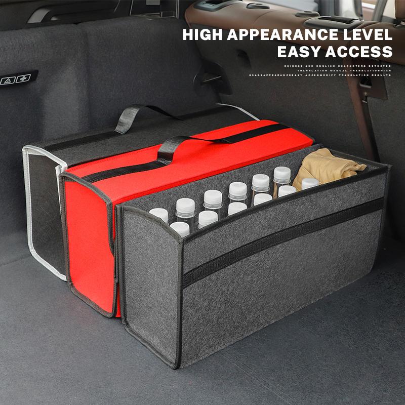 Car Soft Felt Storage Bag Organizer Foldable Trunk For Jeep Grand Cherokee Wrangler JK Gladiator Compass Renegade Patriot Libert AKM1