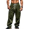 Pantaloni Cargo da Uomo Design Classico Multi Tasche con Patta Pantaloni Cargo Casual da Uomo Techwear Coulisse Pantaloni Baggy Hiphop da Uomo Per Autunno Estate