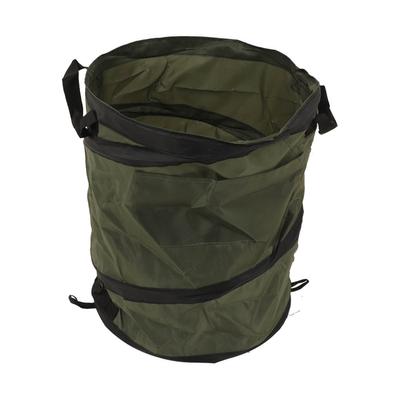Poubelle de Camping Portable Voiture Pliable Vert Forte Capacité de Charge Poignée Inférieure Pliable