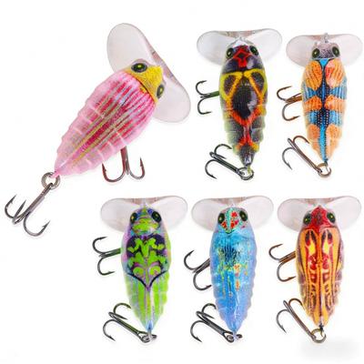 Lure Bait Imitating a cicada4CM3.9GHard Bait Fishing Tool for Wild Fishing, Specially Designed To Target Bass and Catfish, Color