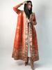 Women's Issey Miyake Pleated Print Cardigan Abaya - Long, Plus Size Arab Robe