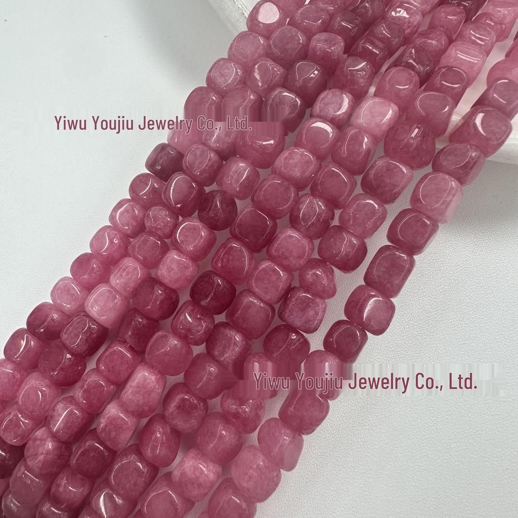 Square Weathered Sugar Cube Stone Beads - DIY Bracelet & Jewelry Accessories