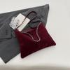 Vintage Suede Tote Bag For Women Autumn Winter New Large Capacity Commute Shoulder Crossbody Bags Fashion Trend Underarm Bags
