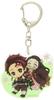 Dämon Kimetsu no Yaiba Tanjiro Nezuko Acryl Schlüsselanhänger mit Nezuko Slayer &