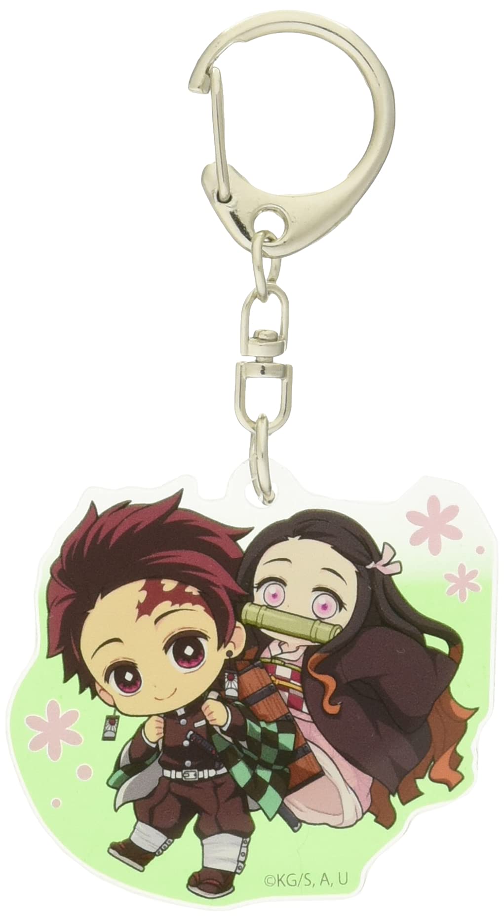 Demon Kimetsu no Yaiba Tanjiro Nezuko Acrylic Keychain with Nezuko Slayer &
