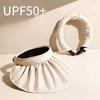 Stylish Summer Sun Hat Women Foldable Hair Hoop UV Resistant Large Brim Shell Hat Empty Top Hat Covering Outdoor Sun Riding Hat