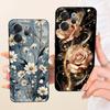 For Realme Note 80 4G RMX5388 Phone Case Floral Daisy Aesthetic Moon Nigth Bow Pattern Funda Soft Liquid Silicone Back Cover