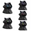 Cat Decor Figurines 3D Printed Cat Sculpture Decoration Gothic Mystical Cat Statue Hooded Cloak Cat Ornaments Home Decor