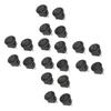 20Pcs 12V Round Rocker Switch LED Light 3 Pin 2 Level Toggle SPST Blue Green Yellow Red KCD1