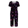 2 Piece Sets For Women Short Sleeve Top And Pants With Pockets Workout Soft  Print Sets