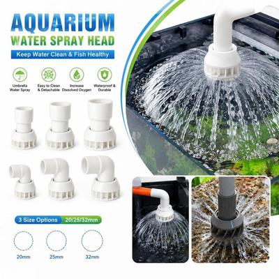 Rotatable Outlet Aquarium Filter Screen Aquarium Water Spray Head  Aquarium Filtration
