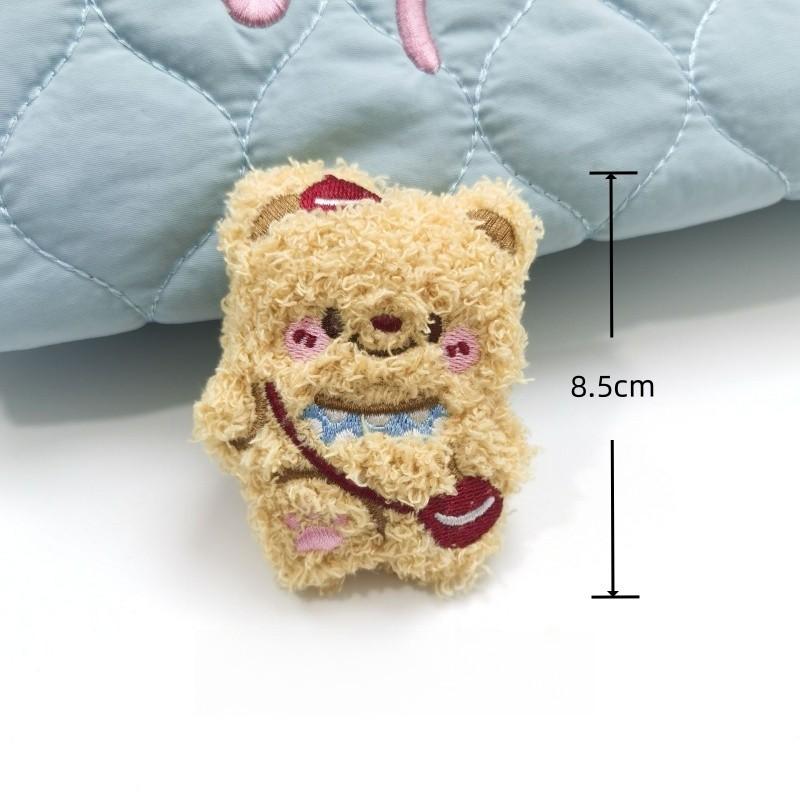 Cute Squeaky Bear Plush Pendant Backpack Keychain Bag Cartoon Pendant Couple Friend Gift