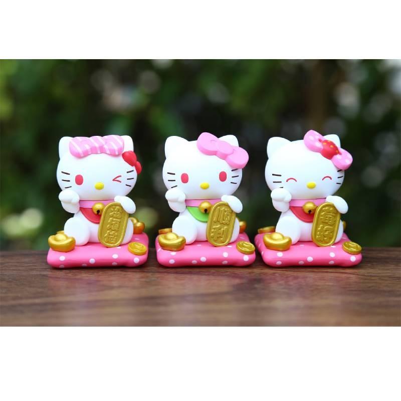 Cute And Charming Pvc Lucky Cat Figurine For Desk Car Decoration Gift For Girls