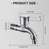 Stainless Steels Washing Machine Faucets Wall Mounted Household Mop Pool Tap Outdoor Garden Faucets Bathroom Hardware
