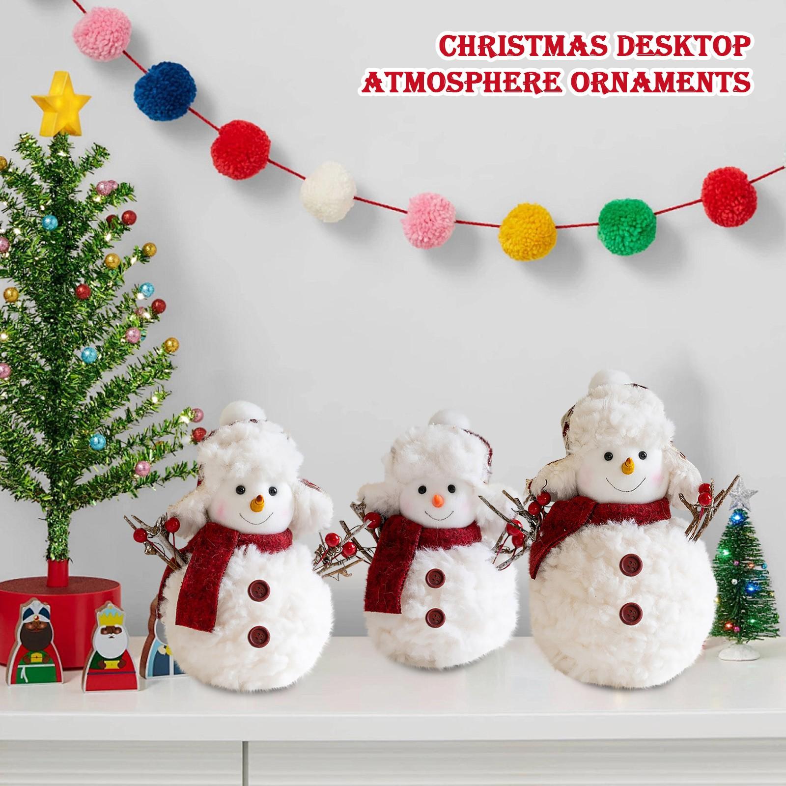 

Рождественские украшения Рождественская круглая шапка Снеговики Куклы Рождественские украшения Веселое рождественское украшение One Size