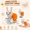Bambola all'uncinetto Energia Positiva Tasca Abbraccio Fatto a Mano Maglia Peluche Patata Pianta Avocado Ape Tartaruga Anatra Divertente Regalo di Supporto Emotivo