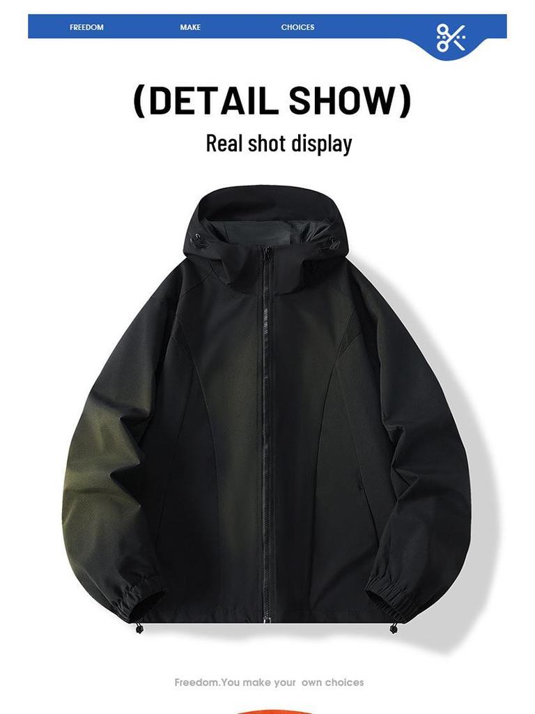 Unisex Autumn/Winter Outdoor Stand-Collar Jacket - Windproof & Waterproof