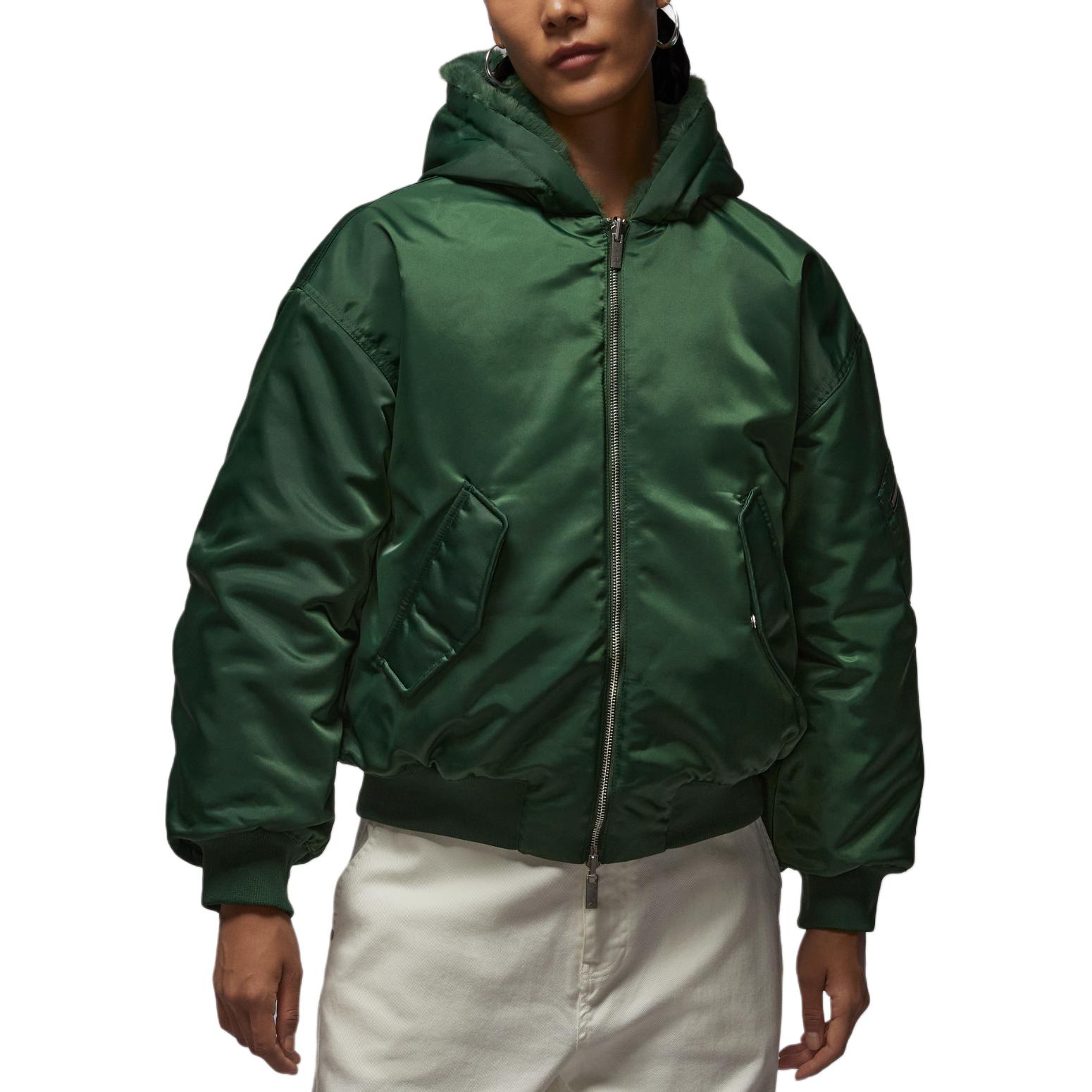 

Жіноча бавовняна куртка Jordan Renegade Flight Therma-FIT однотонна двостороння з капюшоном і довгим рукавом HV0358-323 XL