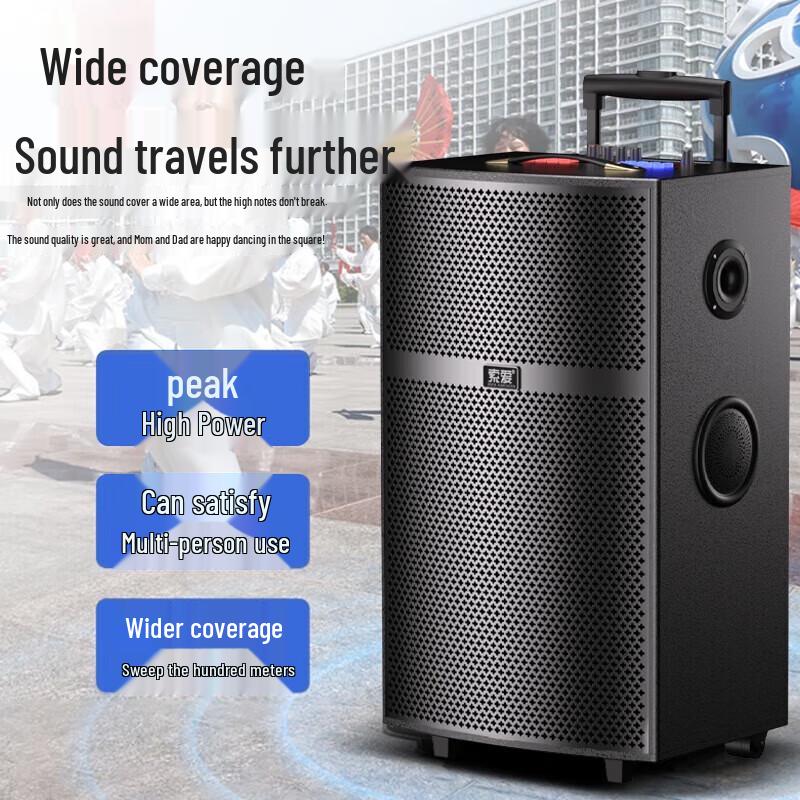 Soaiy ST-1705A 15-inch Portable Outdoor Karaoke Speaker CN plug (adapter included)