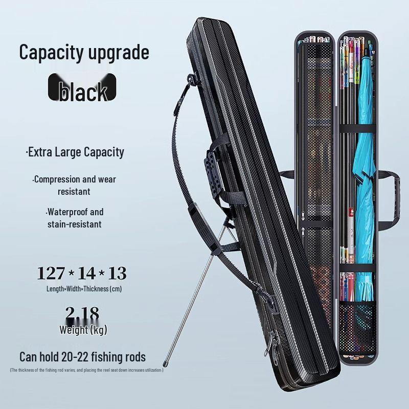Große Angelruten-Aufbewahrungstasche - Hartschalen-Ausrüstungshalter
