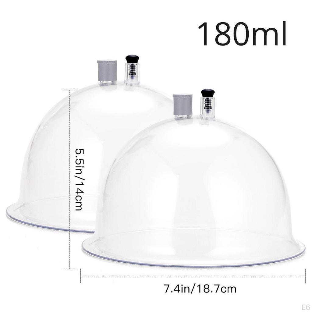 2x Vakuumnäpfe Leichtgewicht zum Heben Groß Tragbar Saugkraft Heim-SPA