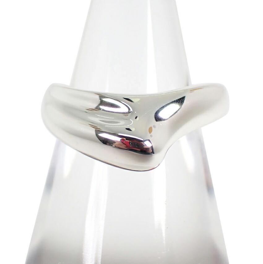 

[Б/у] TIFFANY/Tiffany 925 Curved Wave Heart Ring No. 10 [г356-62]