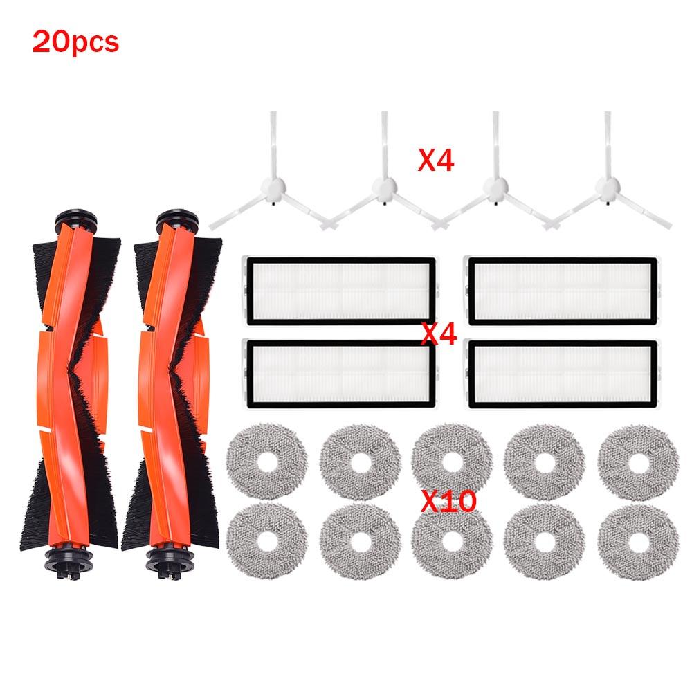 Spare Replacement Parts Fit For Xiaomi X11 Plus X11+ Robot Vacuum, Roller Brush Side Brush Filter Mop Cloth Dust Bag Accessories