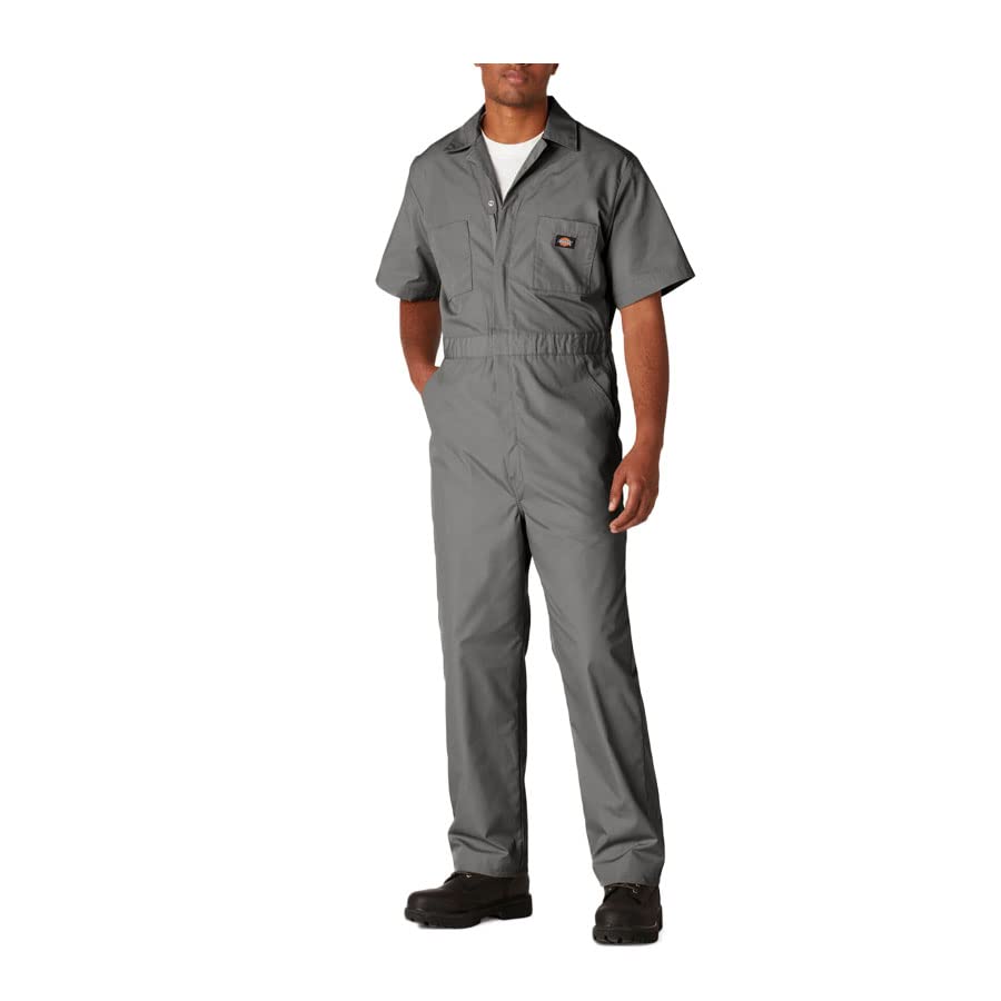 

Комбинезон Dickies с коротким рукавом, короткий, стандартный, американские размеры XL, серый 33999, комбинезон, рабочая одежда, стиль, на открытом воздухе, повседневный, S, M, L, (M, (Обычный))