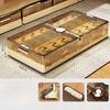 Underbed Storage Box Flat with Wheels Der Sle Plastic Organizer for Clothes And Quilts Home Use Bedroom Storage Box