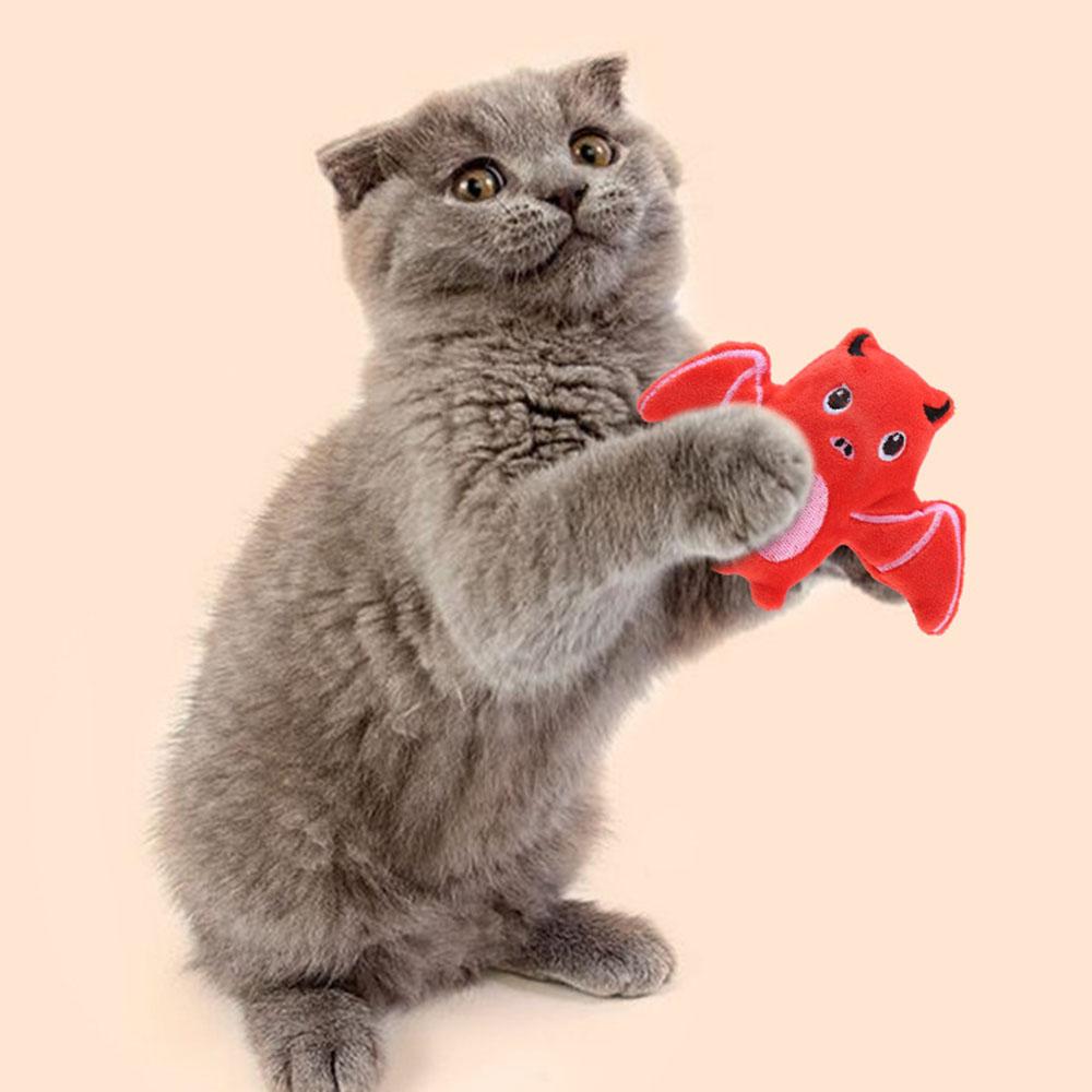 Halloween Cat Toys - Pumpkin and Spider Shaped Plush Toys, Cat Toy Toys To Relieve Boredom, Soft and Safe Toys for Kittens,
