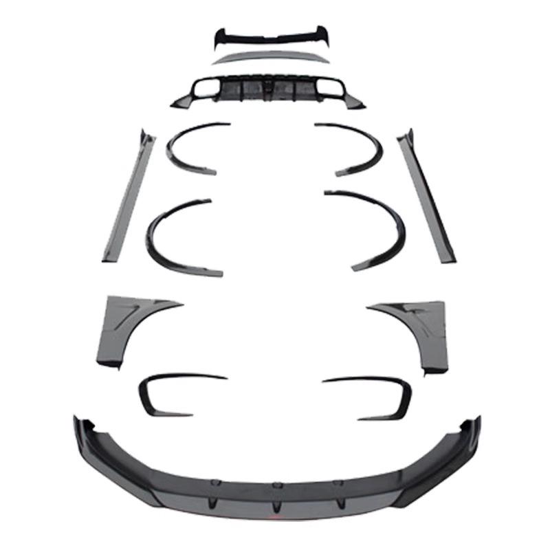 Compatible with Porsche Macan 14-17 CMST Carbon Fiber Body Kit: Front and Rear Lips, Tail Wing, Fender.
