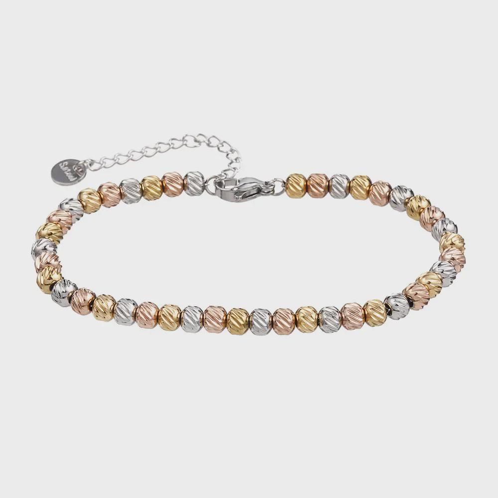 Bransoletki koralikowe AMZ ze stali nierdzewnej: Trwała, odporna na blaknięcie, wysokiej jakości, zmywalna biżuteria damska