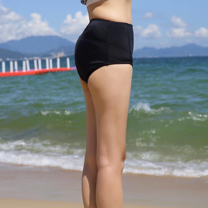 European and American swimsuits conservative women s hot spring short-sleeved split wetsuits swimsuits women s sunscreen jellyfish suits S