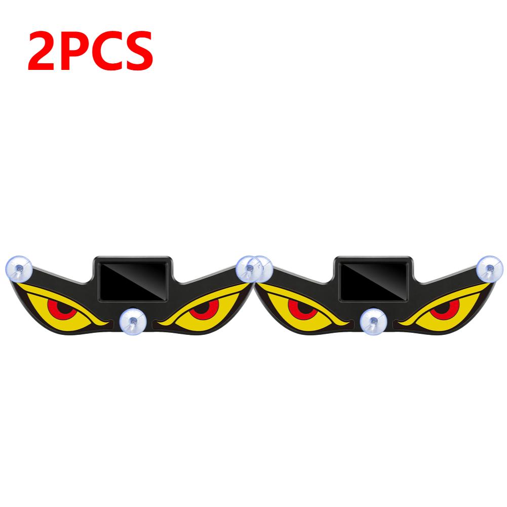 1-5pcs Car LED Devil Eyes Light Decorative Lights USB Warning Lights Dynamic Demon Eye Lights Atmosphere Light Auto Accessories