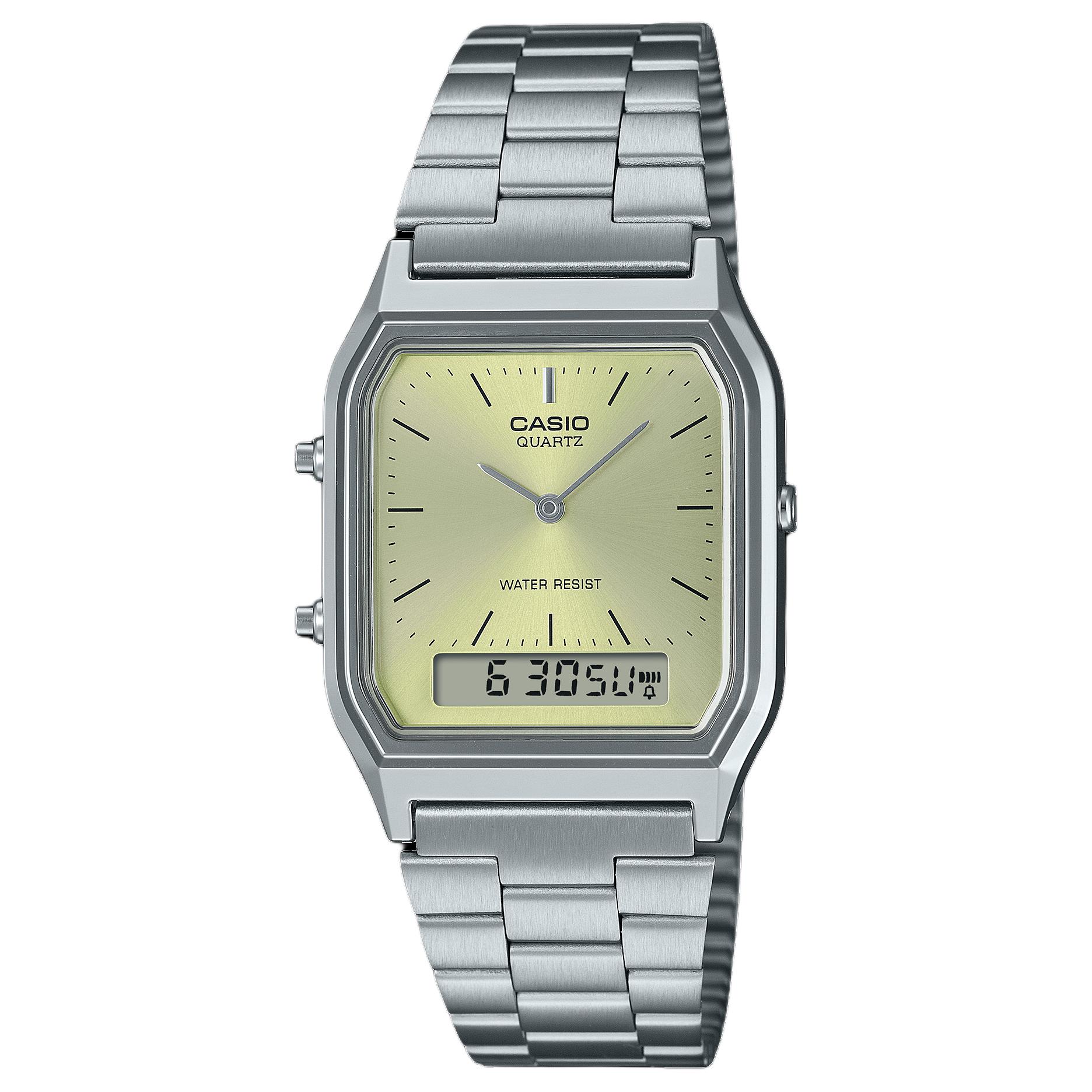 CASIO Unisex VINTAGE Series Green Watch AQ-230A-9AMQY AQ-230A-9AMQY Green Dial