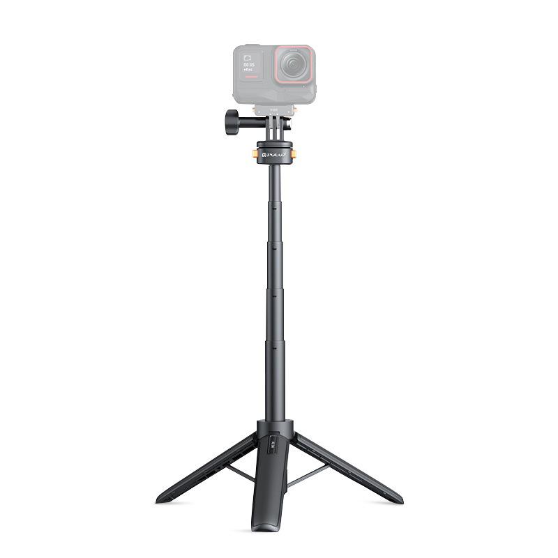 Fat Cow Portable Action Camera Selfie Stick with Tripod & Telescopic Extension for Phones & Mirrorless Cameras