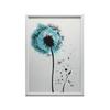 Plakat Delikatny Dmuchawiec W Ruchu Plakat Delikatny Dmuchawiec W Ruchu, 50X70 Cm, Rama Drewniana Jasny Dąb, Papier Matowy 230 Gsm