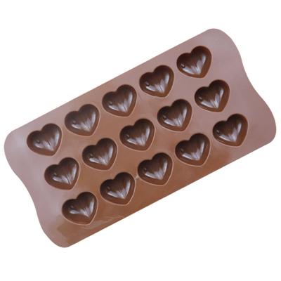 Love Heart Baking Stencil Valentine's Day Mini Chocolate Casting Die Pan Soft Silicone Materials For Cake Candle Fondant