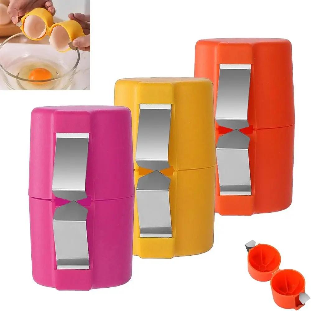 Creative Cute Egg Shell Opener Stainless Steel Kitchen Baking Tool Egg Peeler Household Egg Opener Tool for Raw Eggs