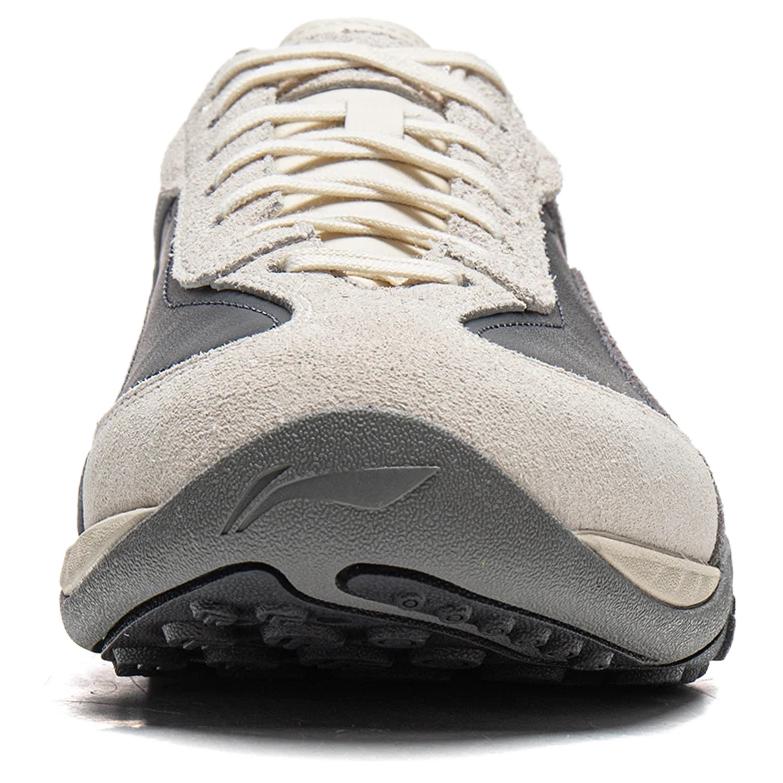 Li Ning Xingliu Cushioning Abrasion Resistant Balance Lightweight Low Top Casual Shoes Unisex Greige AGCW002-2