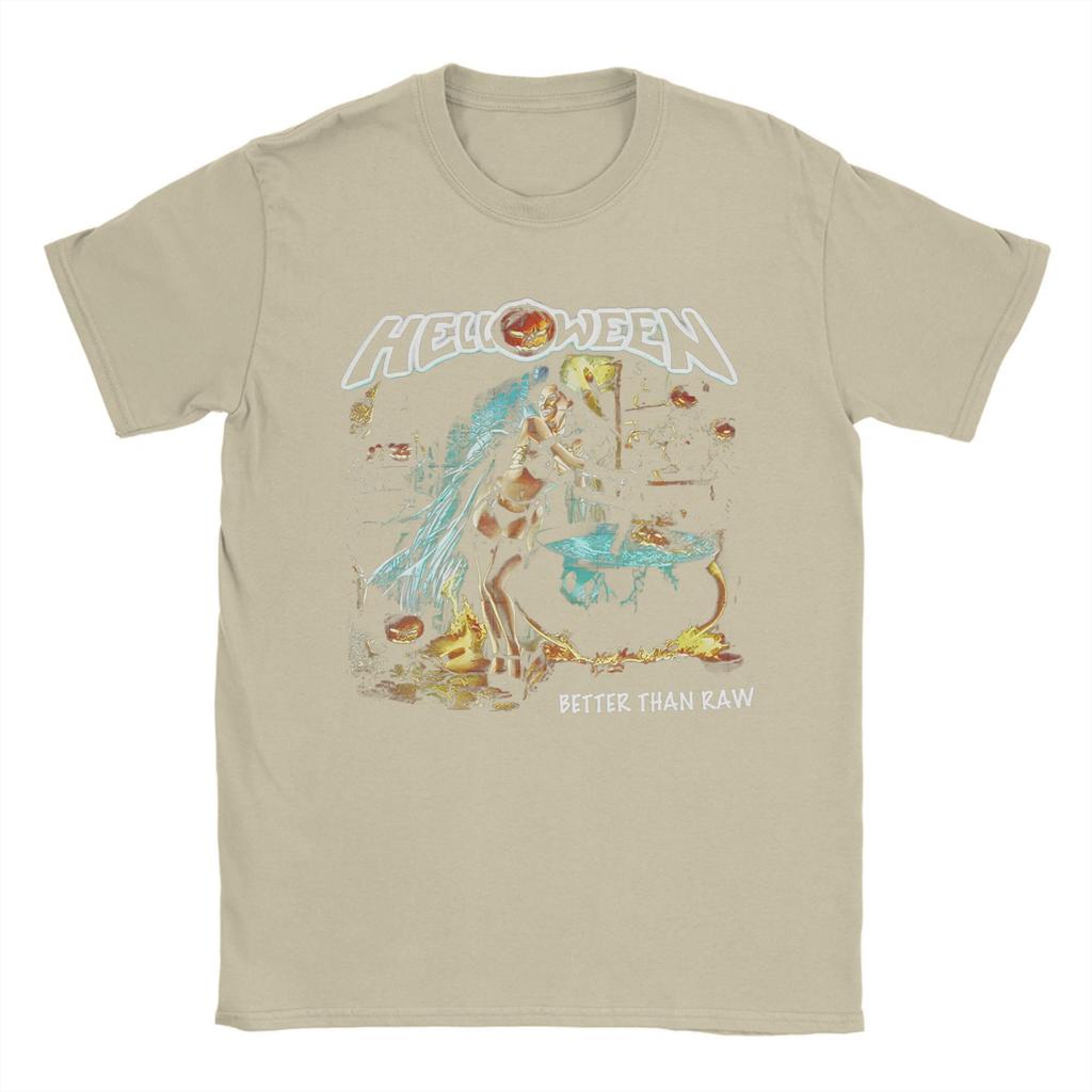 Heavy Metal Helloween Kapela Pánská Trička Německý Power Rock Tričko Krátký Rukáv Kulatý Výstřih Tričko 100% Bavlna Nápad na Dárek Oblečení