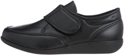 Kaiho Shugi KHS M021 Men's Lightweight Nursing Shoes, Wide 4E Width, Black Smooth, Size 26.5 cm, 4E