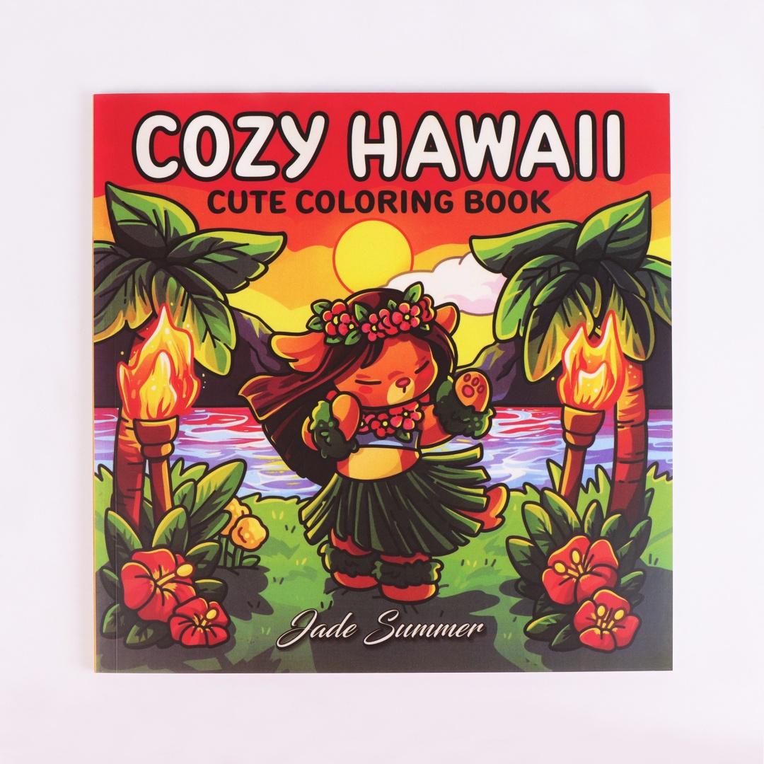 

Уютные Гавайи | Пазл для снятия стресса | Книжка-раскраска для взрослых | Содержит страницы с милыми сценами игр животных | Изысканный узор | Кл StyleA