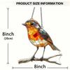 1PCS acrylic 8-inch wall decoration. Perfect for kitchen and garden decoration - an ideal gift for bird and animal enthusiasts,