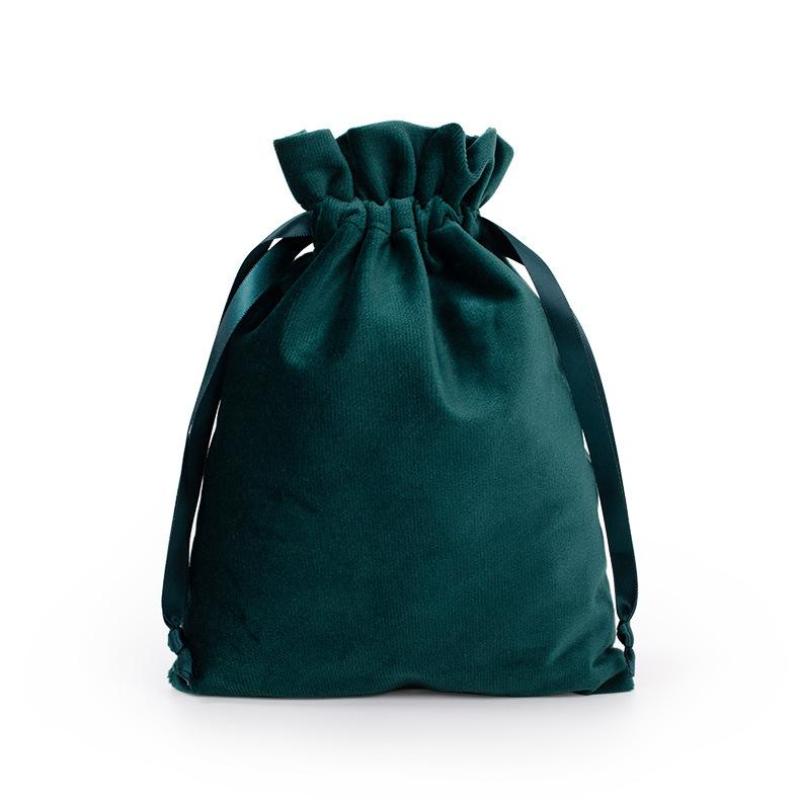 Luxury Velvet Drawstring Pouch Jewelry Storage Gift Wrapping Bag Reusable Dust-proof Bags for Party Favor Wedding Gift