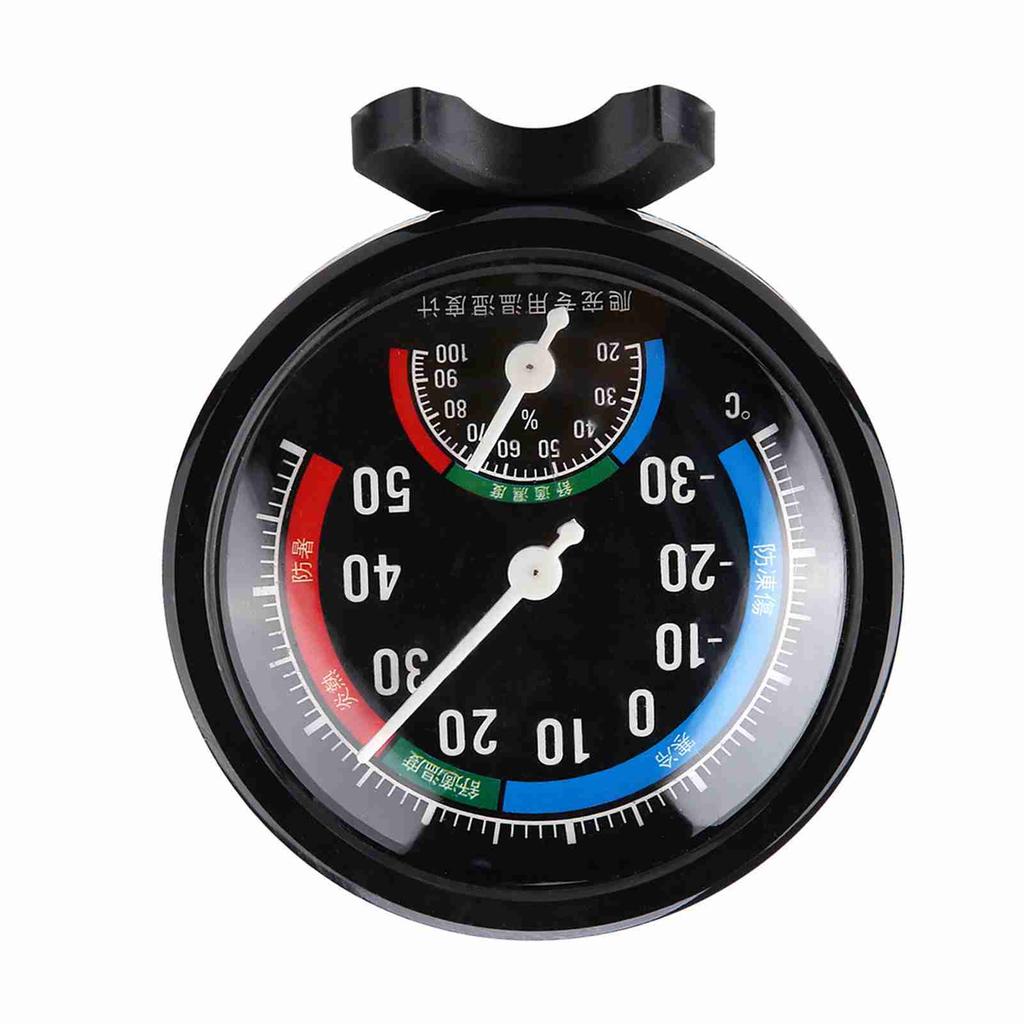 Reptilien-Hygrometer-Thermometer, Keine Batterien Mechanischer Induktions-Temperatursensor Messgeräte Farbsektion für Einfache Ablesung Digitale Reptilien-Hygrometer