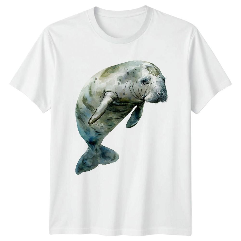 Watercolor Unisexatee TShirt Ocean Wildlife Birthday Gift For Him And Her S