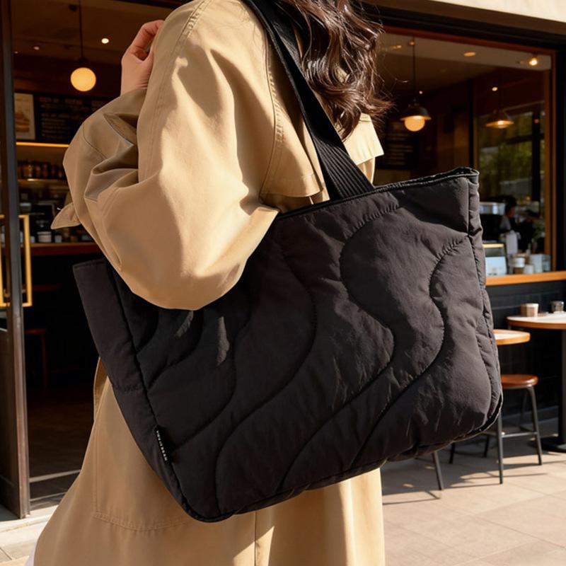 Bolso Casual de Gran Capacidad, Bolso de Hombro Único para el Trabajo, Bolso Tote Estudiante para Clase